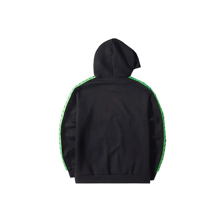 Kappa Sweatshirts Unisex Black Green-1
