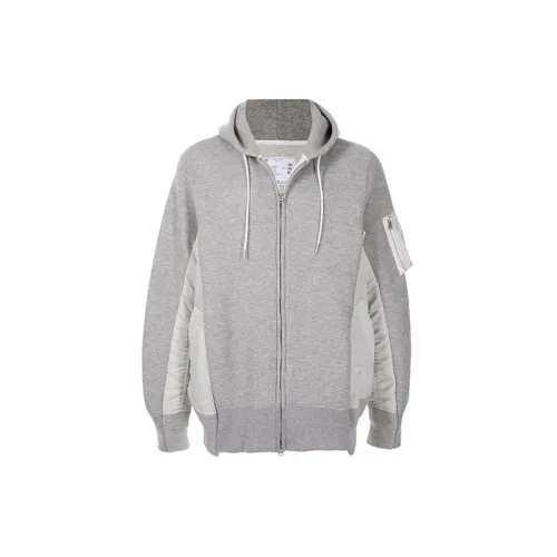 Sacai Sweatshirts Men Gray