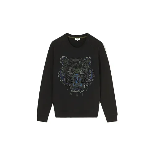 KENZO Embroidery Hoodie Black Pullover sweatshirt Wmns
