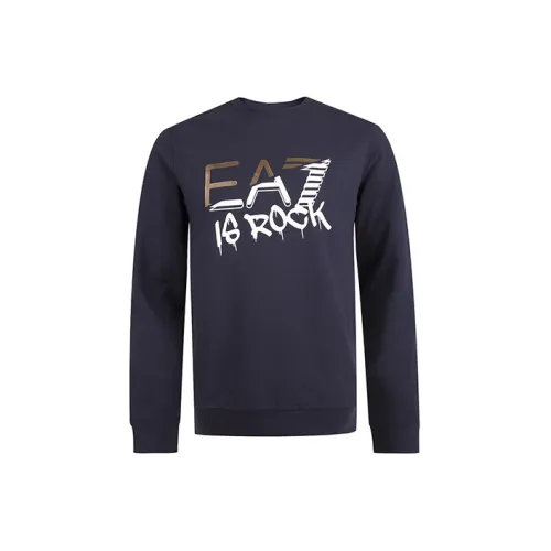 ARMANI JEANS Sweatshirts Men Dark Blue