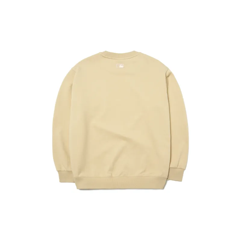 MLB New York Yankees Sweatshirts Unisex Beige Yellow-1
