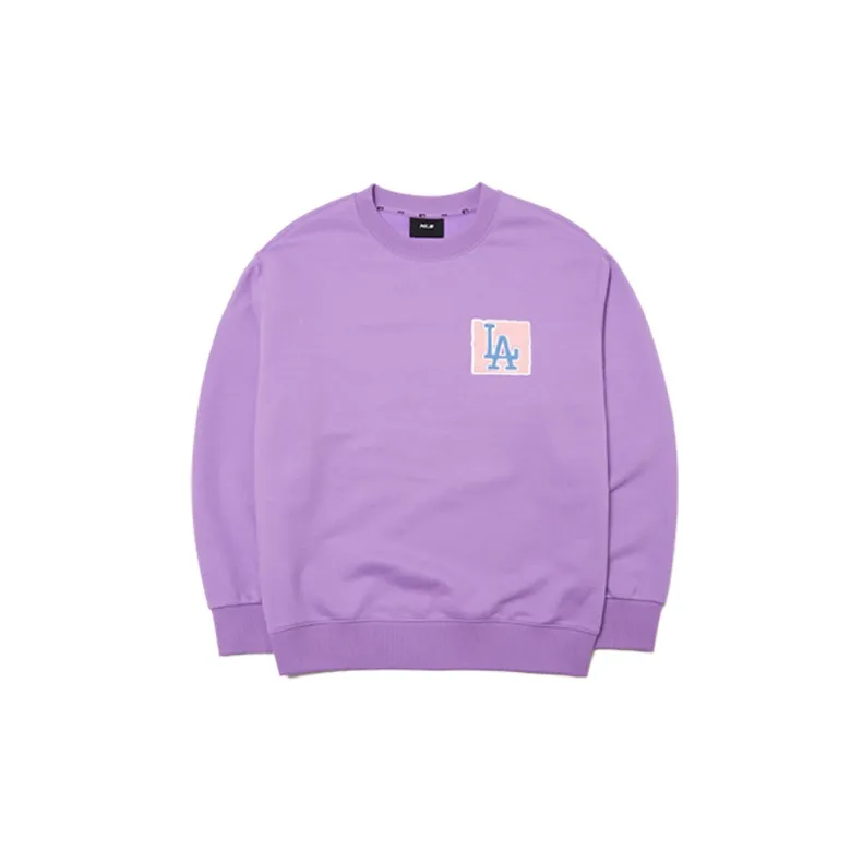 MLB Los Angeles Dodgers Sweatshirt Unisex Light Purple-1