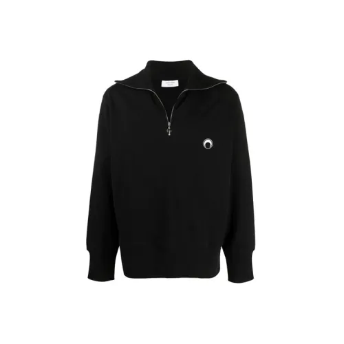 Marine Serre Sweatshirts Men Black