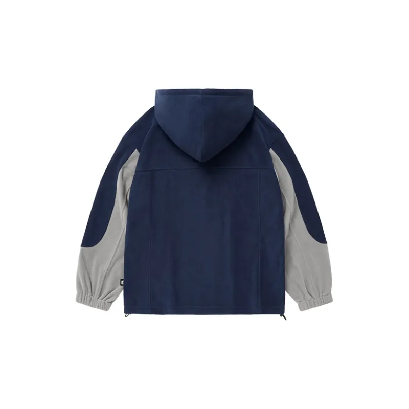 COPPOLELLA Hooded Loose Fit Sweatshirt Winter Unisex Blue-1