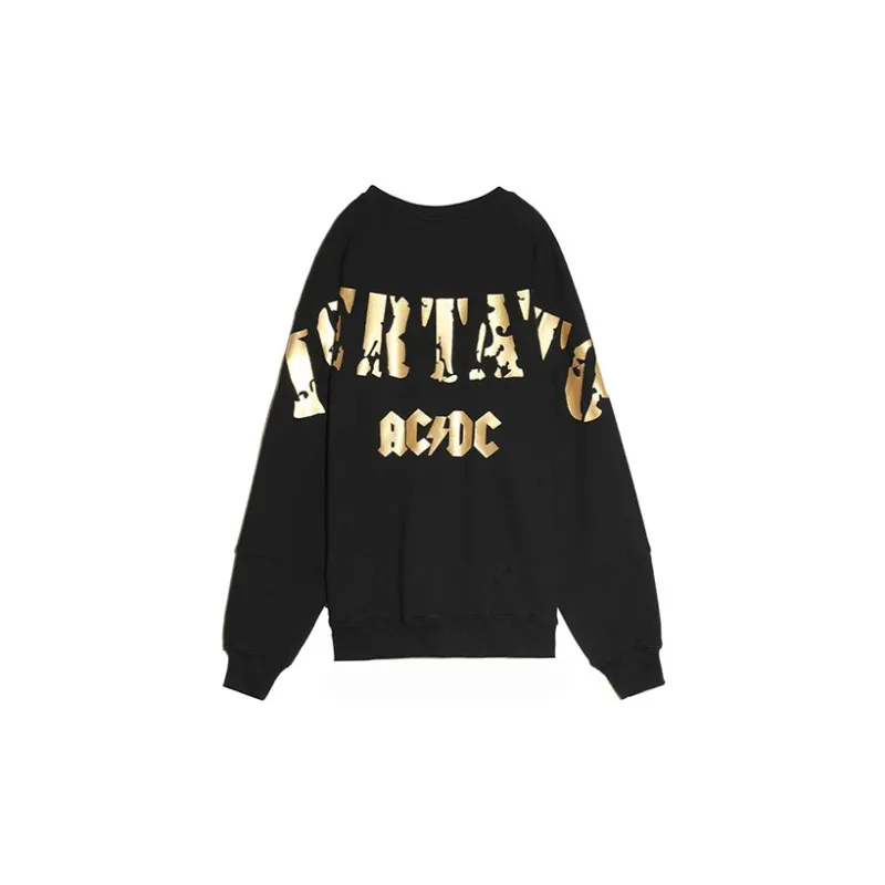 TCH Sweatshirts Unisex Black Base Gold Logo-1