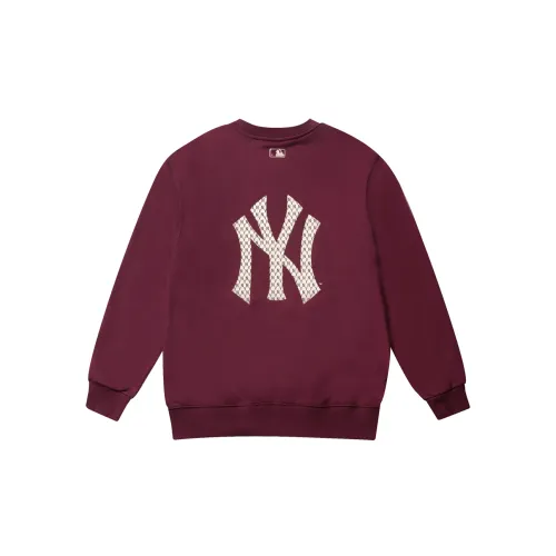 MLB Old Flower Sweatshirts Unisex Dark Purple