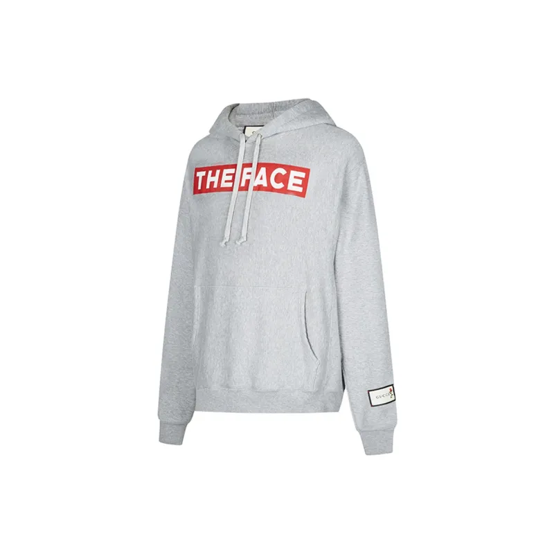 GUCCI 'The Face' Hoodie 'Grey'-2