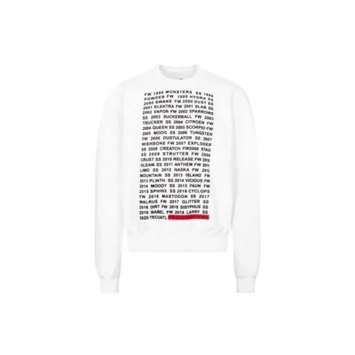 Rick Owens DRKSHDW Sweatshirts Unisex White