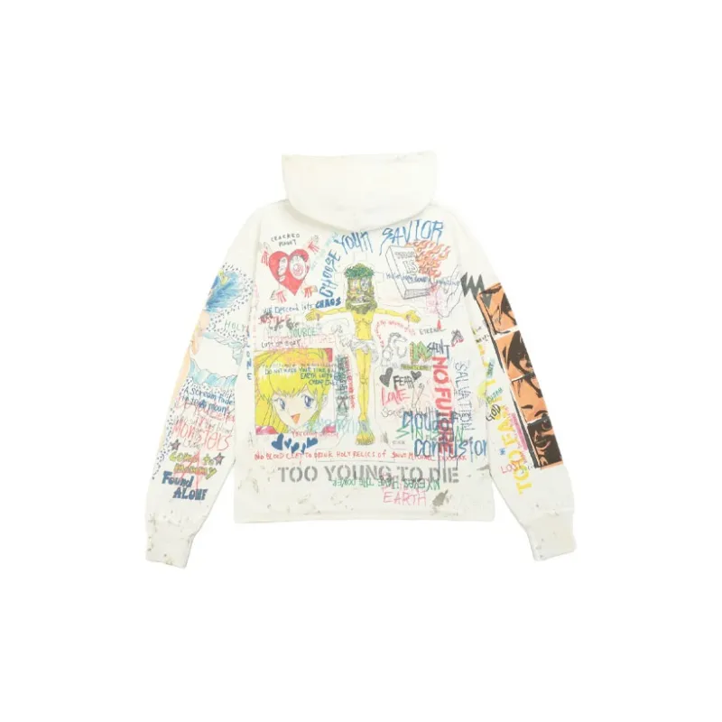 Takashi Murakami X Saint M×××××× Graff Pullover Hoodie-1