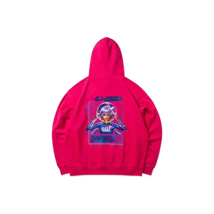 LINING Sweatshirts Men Raspberry Red-1