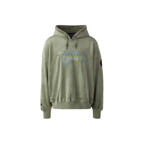 Canada Goose ANGEL CHEN Collaboration Series Sweatshirts Men Tide Green