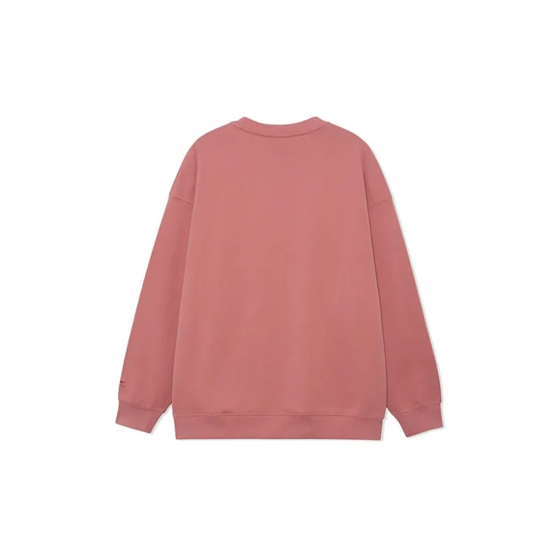 LiNing Sweatshirt Unisex Rose Pink Red-1