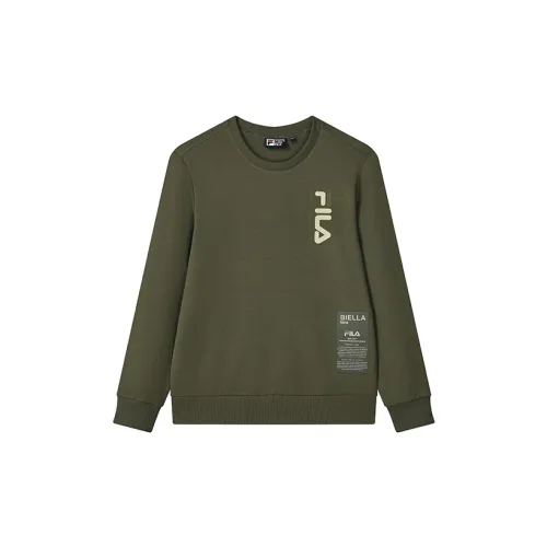 FILA Sweatshirts Men Withered Moss Green