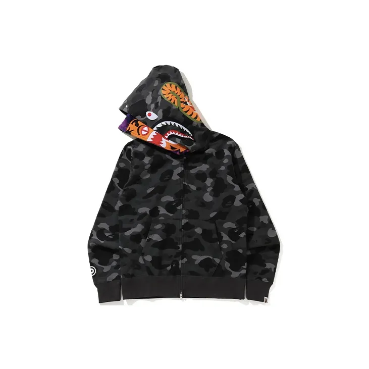 Bape Color Camo Champion Full Zip Hoodie-1
