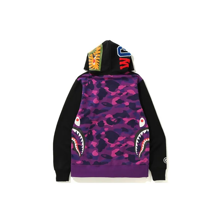 Bape Side Zip Shark Wide Pullover Hoodie-4