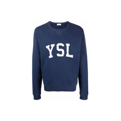 SAINT LAURENT Sweatshirts Men Blue