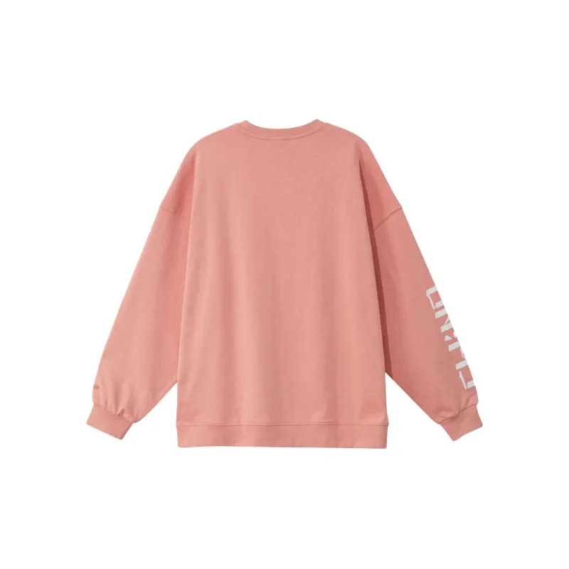 LiNing Sports Life Collection Sweatshirt Unisex Orange Pink-1