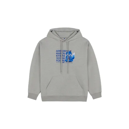 Ader Error X Maison Kitsune Sweatshirts Men Gray