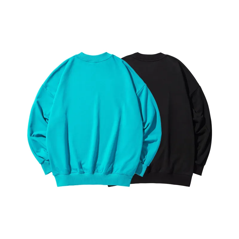 GUKUUL Cartoon Bear Letter Print Crew Neck Pullover Sweatshirt Unisex-7