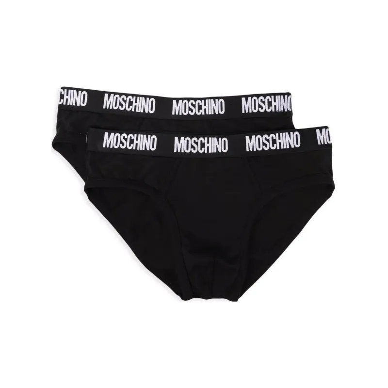 MOSCHINO Logo Waistband Two Pack Boxers-0