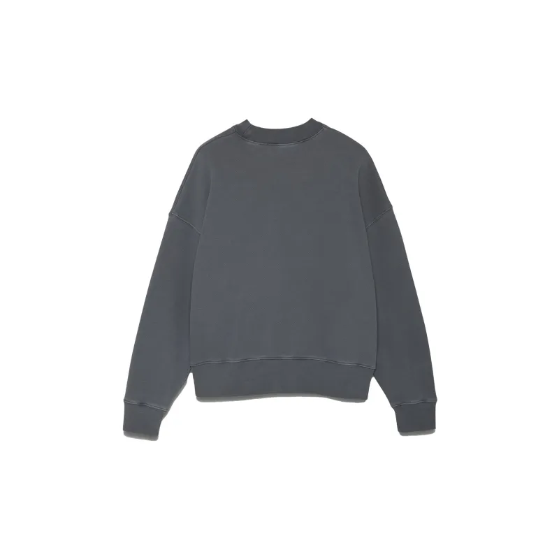PALM ANGELS Curved Logo Crewneck-1