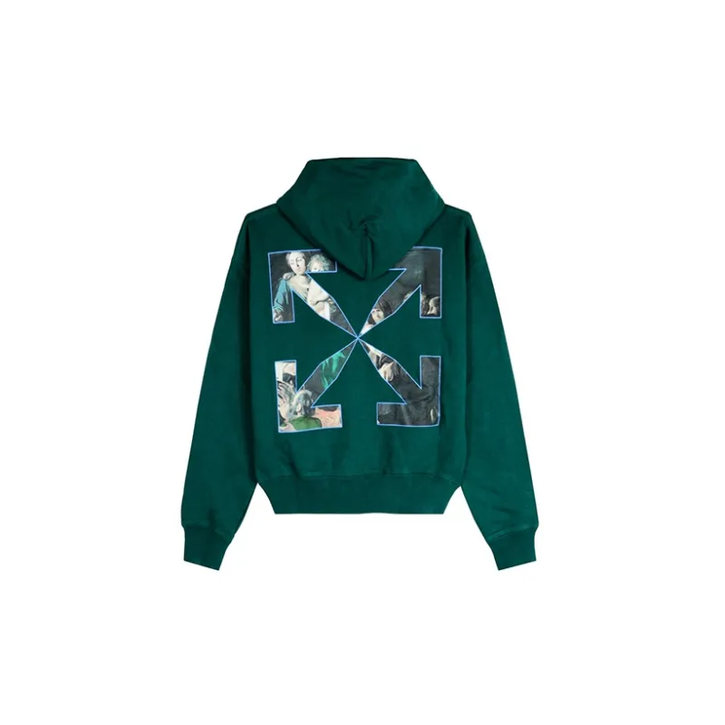 OFF WHITE Oversize Fit Caravaggio Painting Hoodie-1