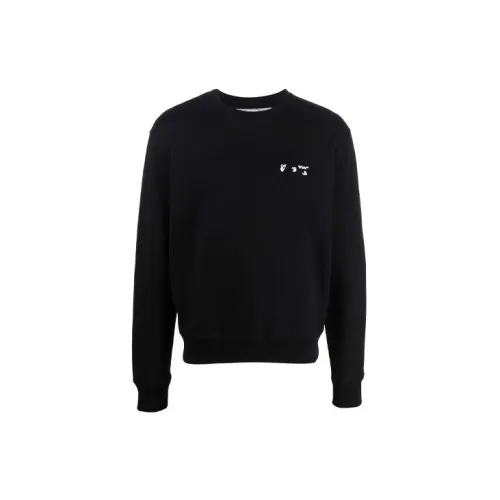 OFF-WHITE Drowning Man Logo Crewneck 