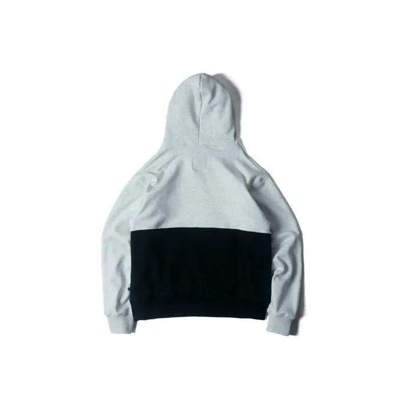 DAKYAM Hooded Loose Fit Sweatshirt Unisex Black & Gray-1