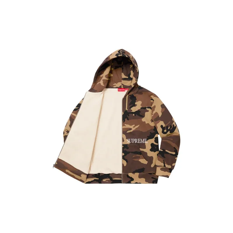 Supreme Thermal Zip Up Hooded Sweatshirt-1