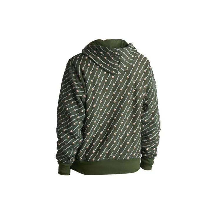 Champion Hooded Regular Sweatshirt US Version Unisex Army Green-1