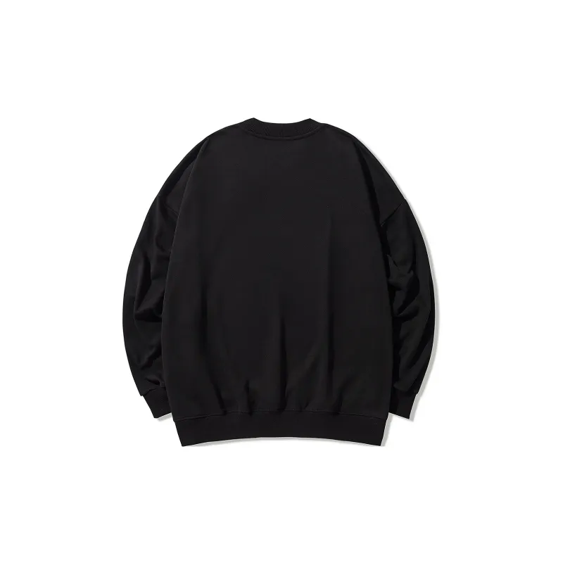 GUKUUL Cartoon Bear Letter Print Crew Neck Pullover Sweatshirt Unisex-4