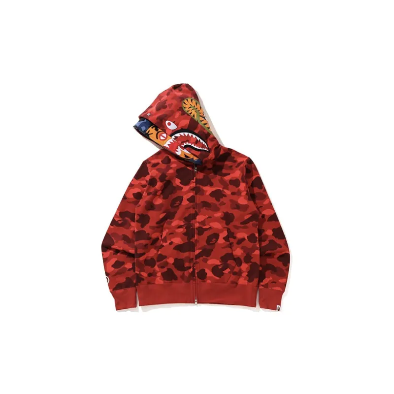 Bape Color Camo Champion Full Zip Hoodie-4