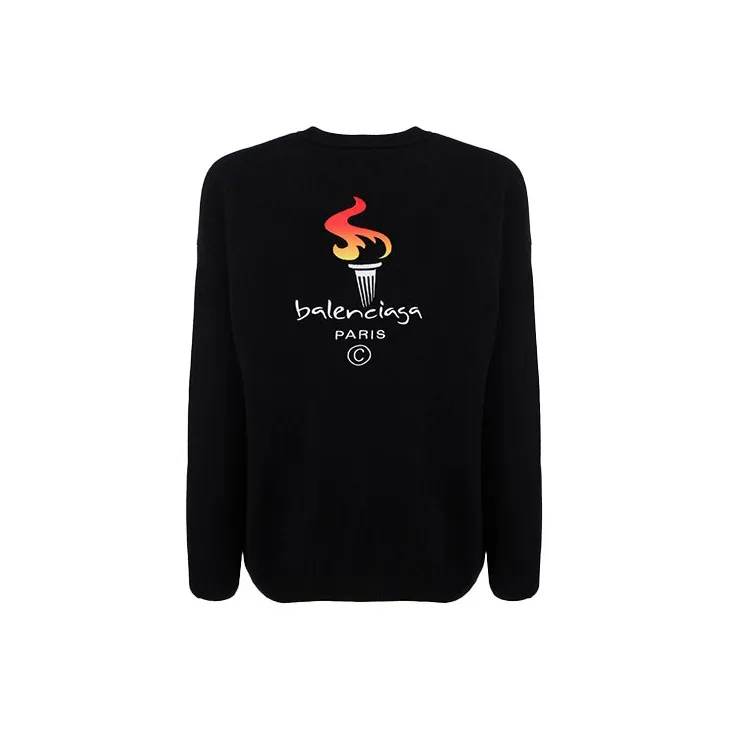 Balenciaga Paris Crewneck Sweater-1