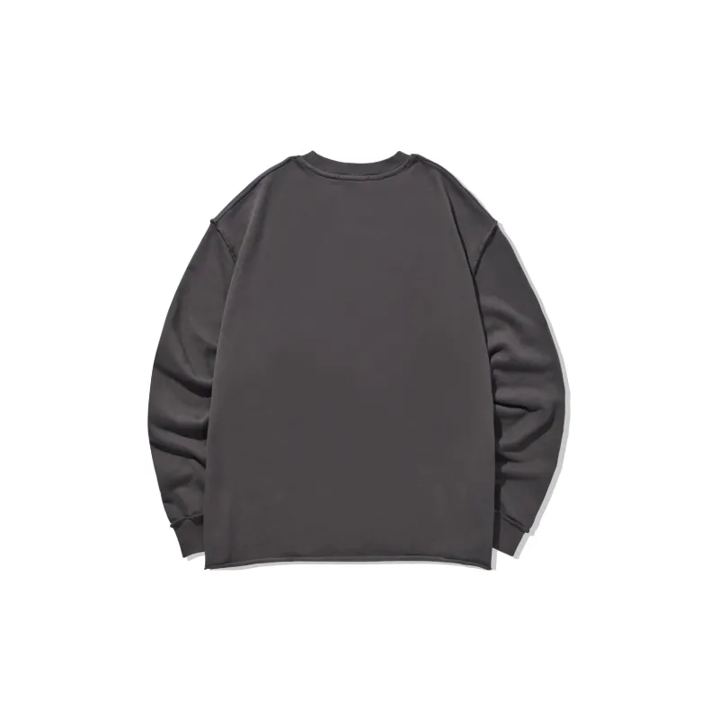 GUKUUL Cartoon Graffiti Letter Print Crew Neck Sweatshirt Unisex-5