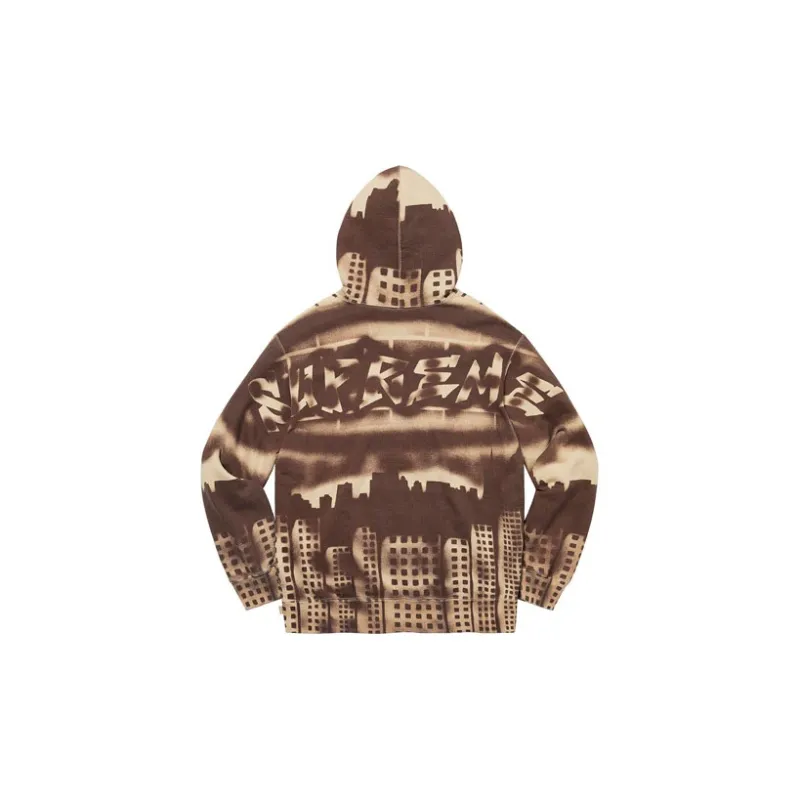 Supreme X New York Yankees Airbrush Hooded Sweatshirt-1