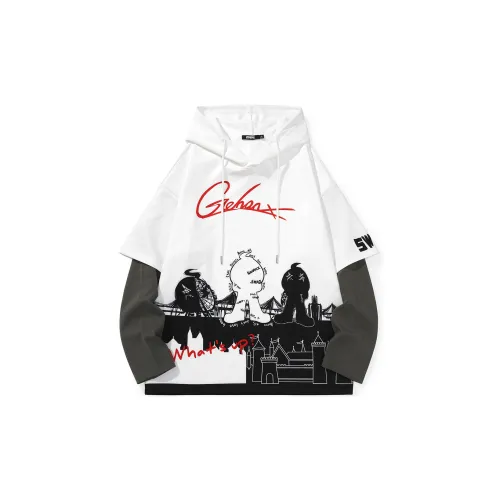 GENANX Sweatshirts Unisex White