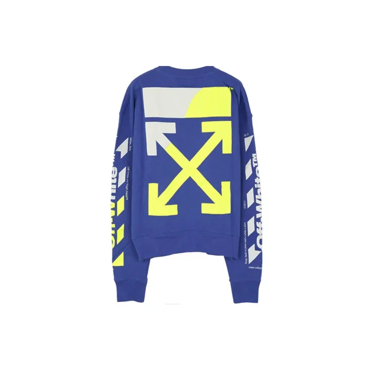 OFF WHITE Diagonal Split Logo Sweatshirt-1