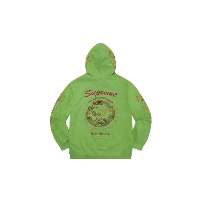 Supreme Dragon Overdyed Hooded Sweatshirt-5