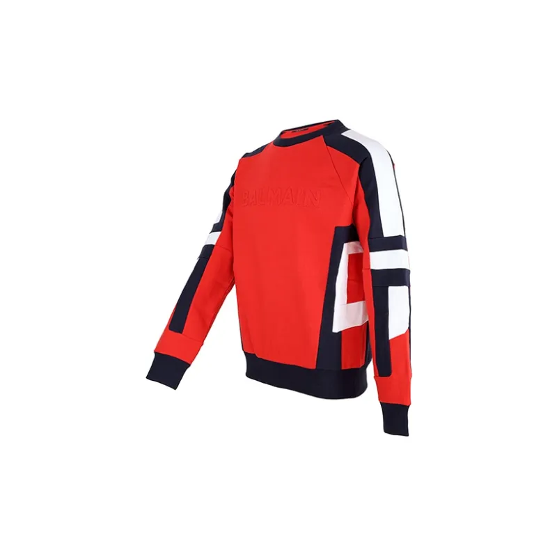 BALMAIN Sweatshirts Men Red-3