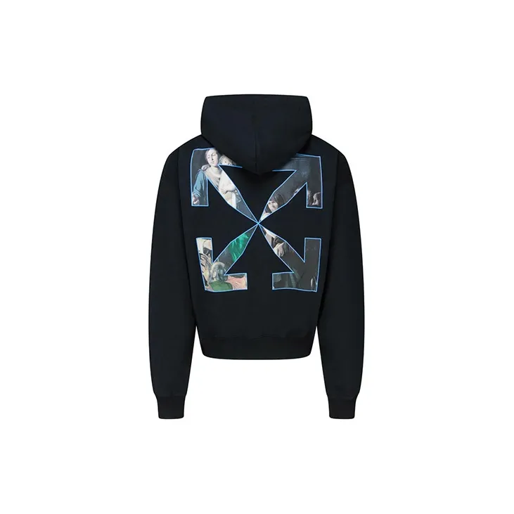OFF WHITE Sweatshirt Loose Fit Style Men's Black-1