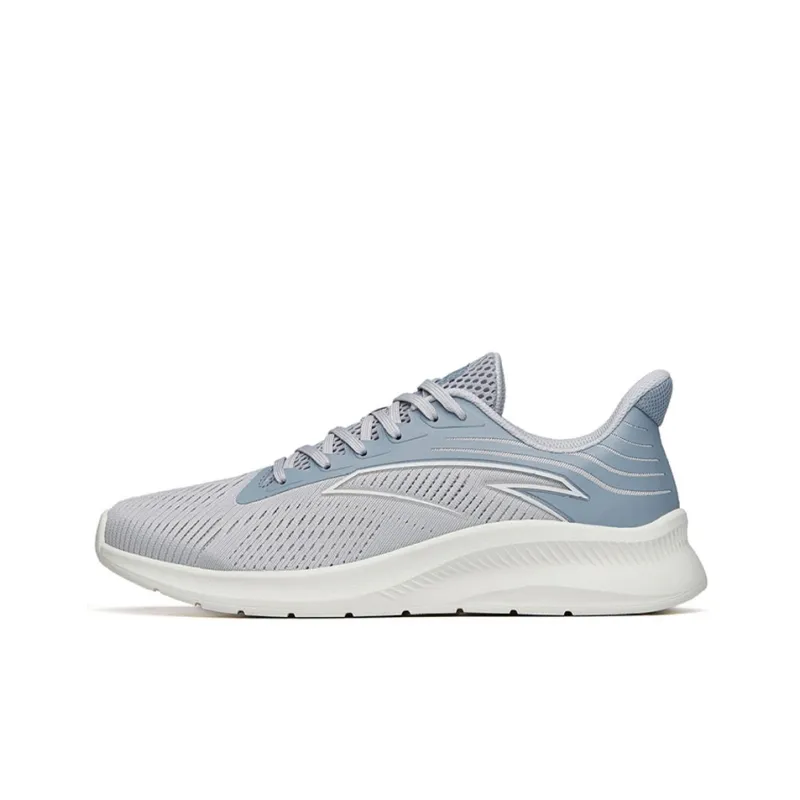 Anta Running Collection Cushioned Anti Slip Wear Resistant Breathable Lightweight Low Top Running Shoes Men's Gray-0