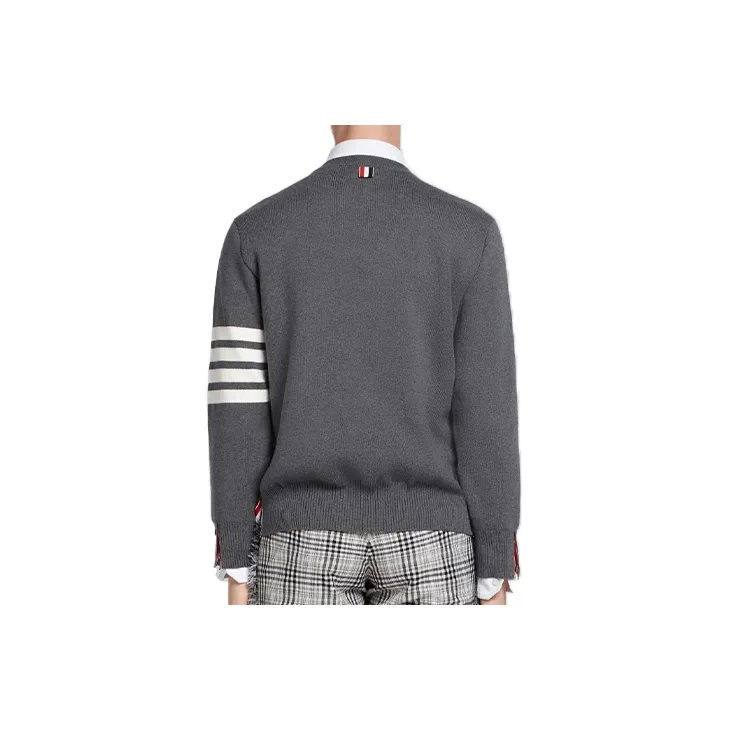 THOM BROWNE 4 Bar Crewneck Jumper-1