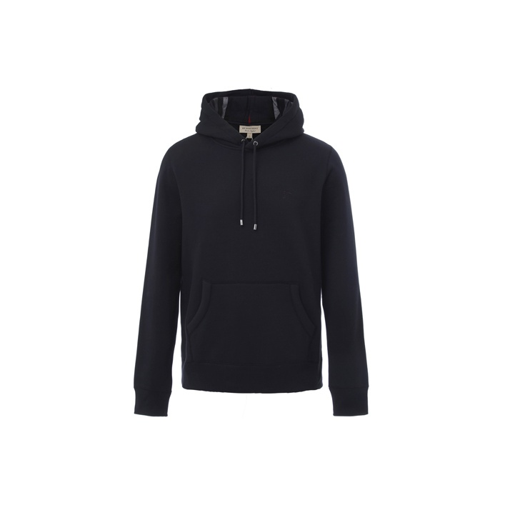 Mens black burberry hoodie sale