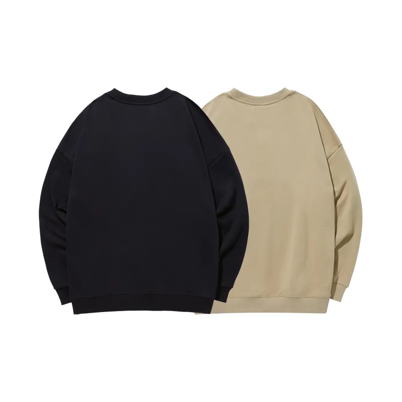 GUKUUL Fun Letter Print Loose Fit Crew Neck Pullover Sweatshirt Unisex-7