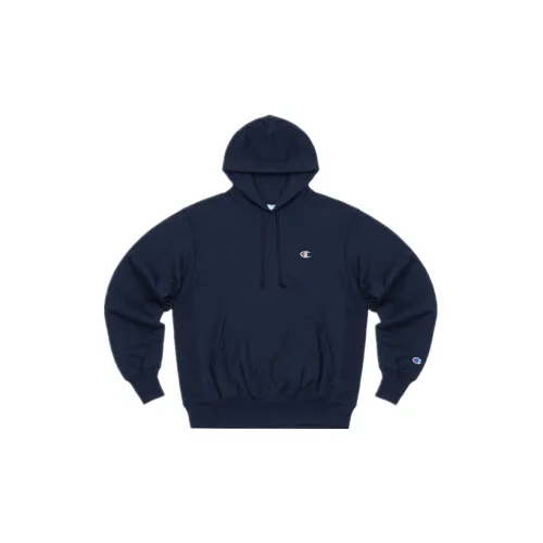 Champion Sweatshirts Unisex Navy Blue