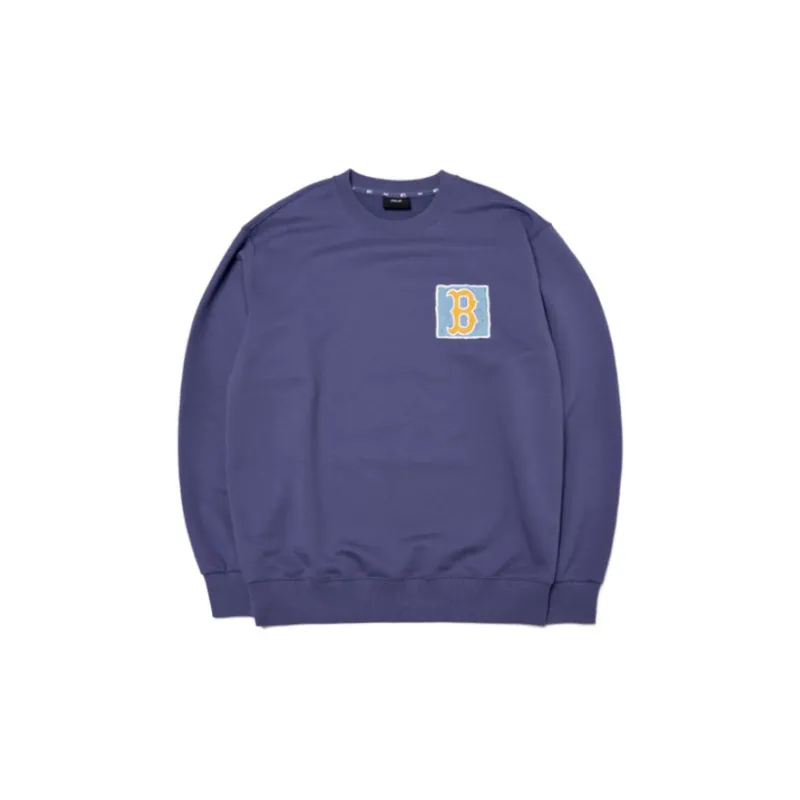 MLB Boston Red Sox Sweatshirts Unisex Dark Purple-1
