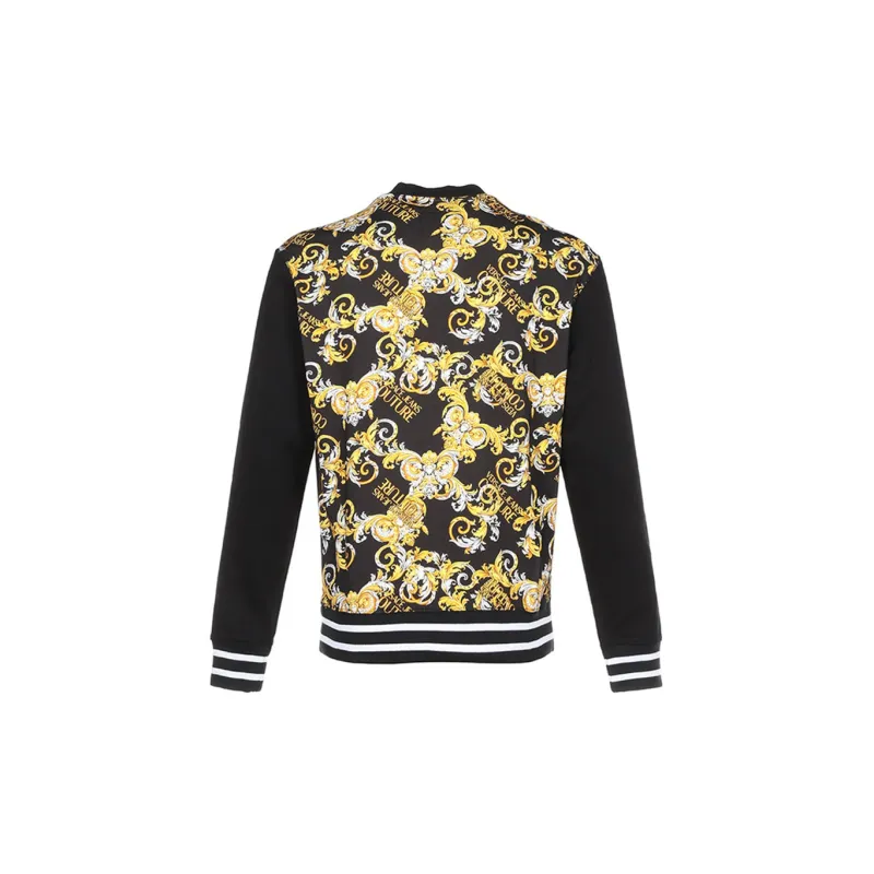 VERSACE JEANS COUTURE Crew Neck Regular Sweatshirt Men's Black-1