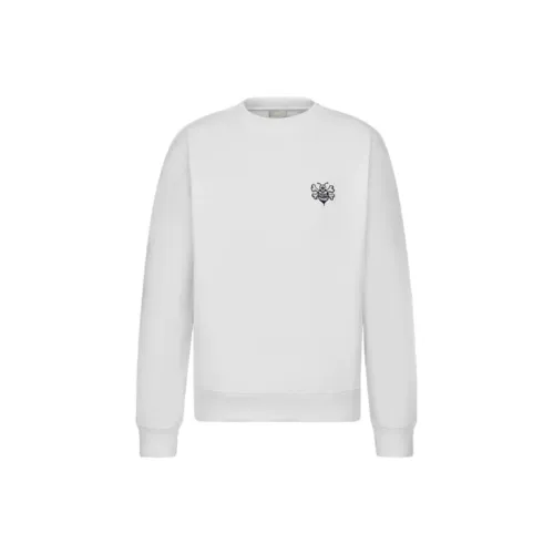 Stussy DIOR Quarterly New Products Sweatshirts Unisex White