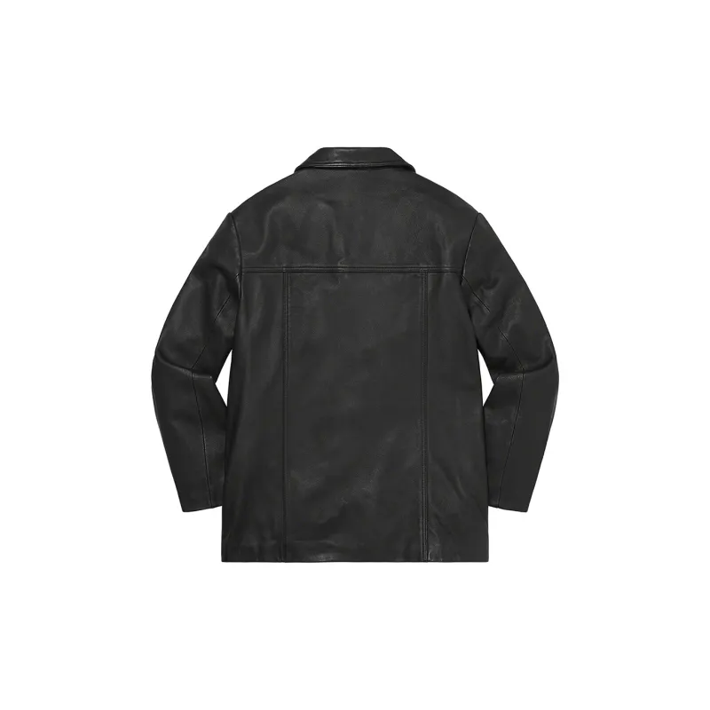 Supreme Braided Leather Overcoat-1