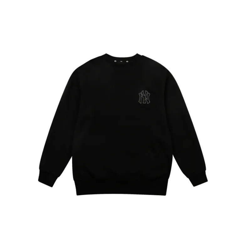 MLB Old Flower Sweatshirts Unisex Black-1